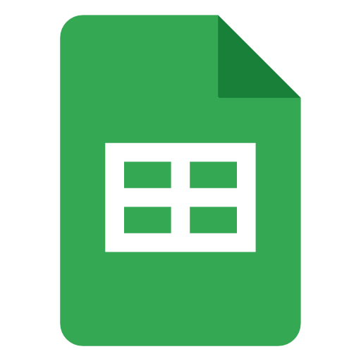 Google Sheets icon.