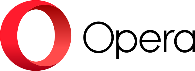 Logo del navegador Opera.